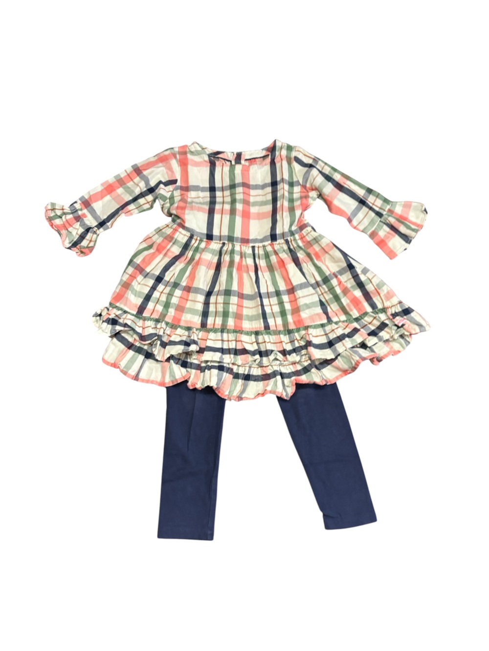 Rufflebutts dress with leggings, size 4
